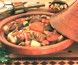 cuisine marocaine - recette marocaine du tajine d'agneau berbère