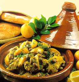 cuisine marocaine - Recette marocaine du tajine de poulet aux citrons confits